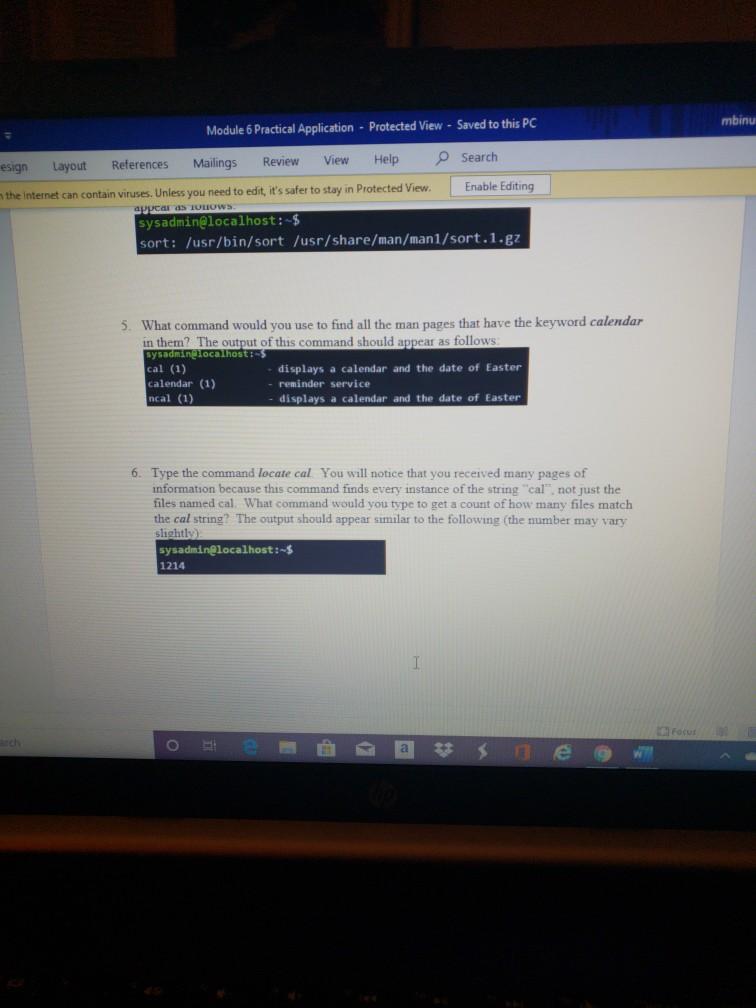  mbinu Module 6 Practical Application - Protected View - Saved to