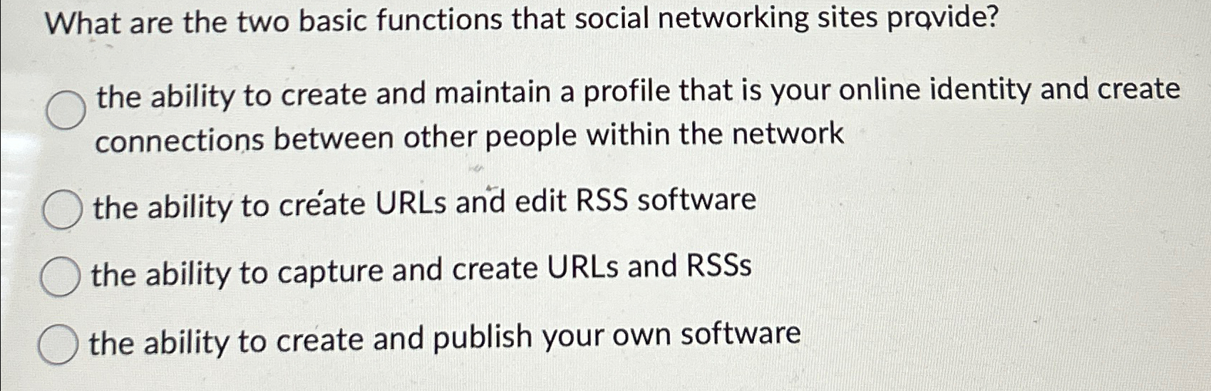  What are the two basic functions that social networking sites provide?
