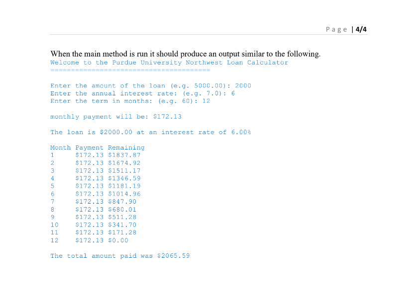Coding in JAVA. Thank you for the help When the main method