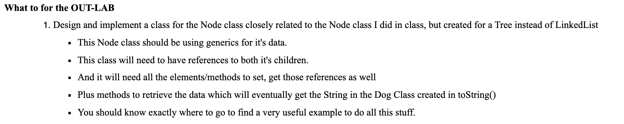 This should be in Java What to for the OUT-LAB 1. Design