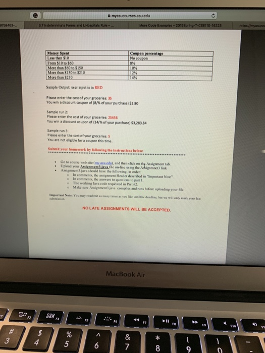 source file to be named Assignment3.java to help a supermarket that awards