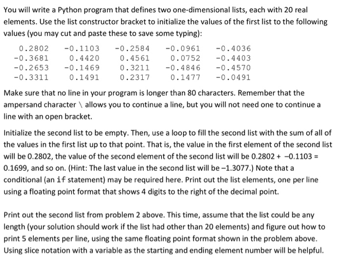  PLEASE help me with this two part Python coding problem for