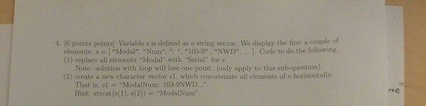 a matlab program 4.6 points points Variables is defined as a