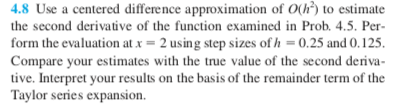 MATLAB code please! Solve number 4.23 (4.8 is for reference) using the
