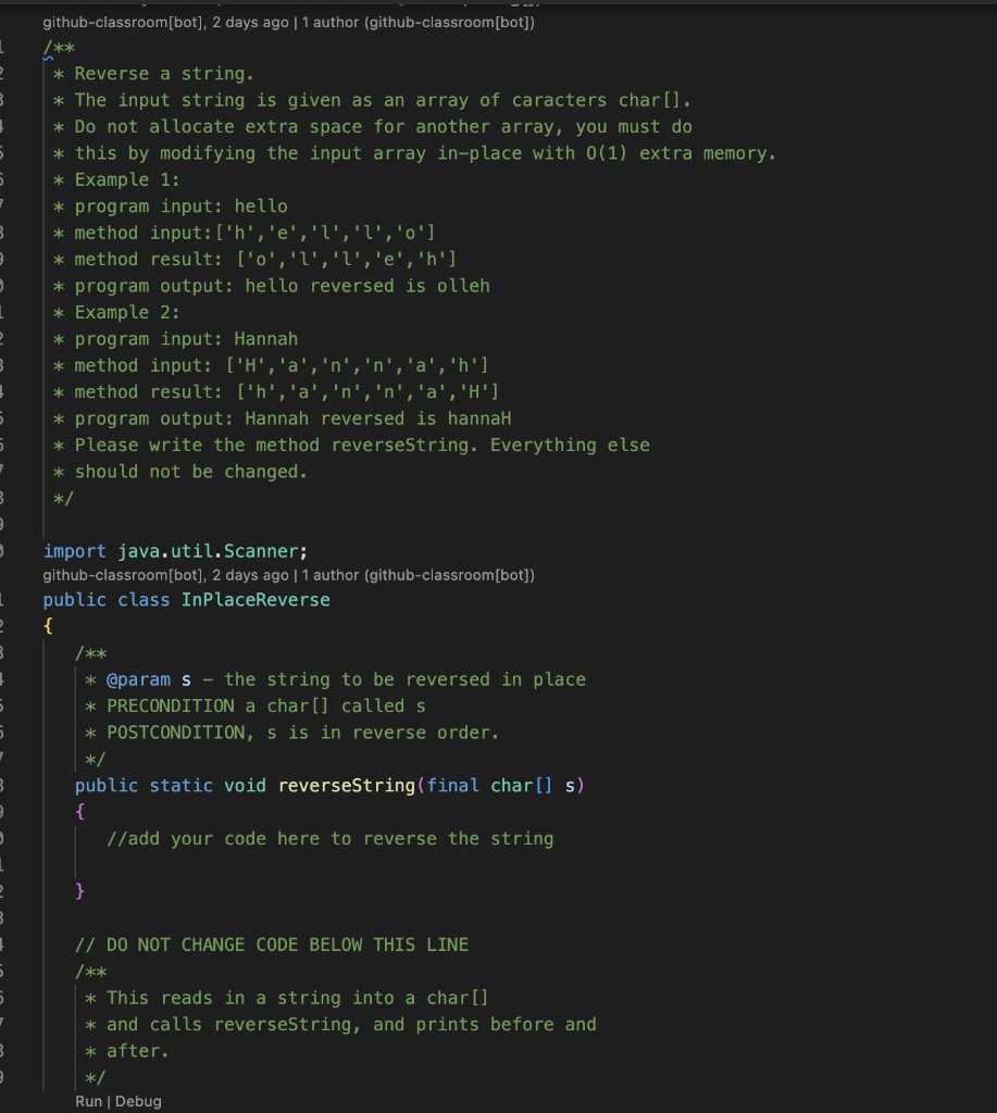 github-classroom[bot], 2 days ago | 1 author (github-classroom[bot]) \}