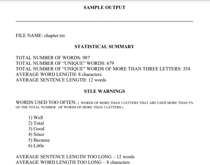 issues warnings on style and partially correct bad style. You are to