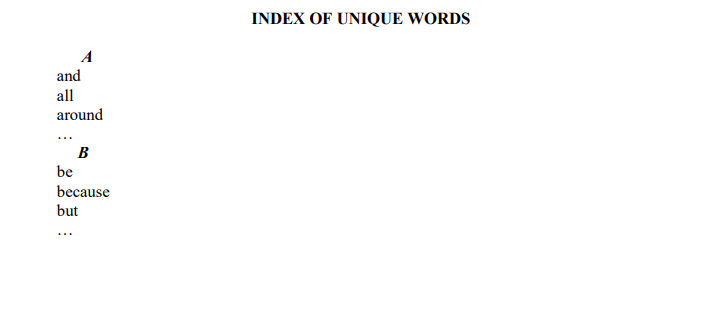 write a simplified version of this program with the following features: Statistics