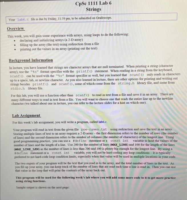 help with code Overview This week, you will gain some experience with