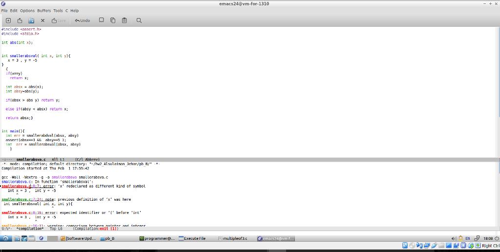 C programming question Here is the question and then I'll put my