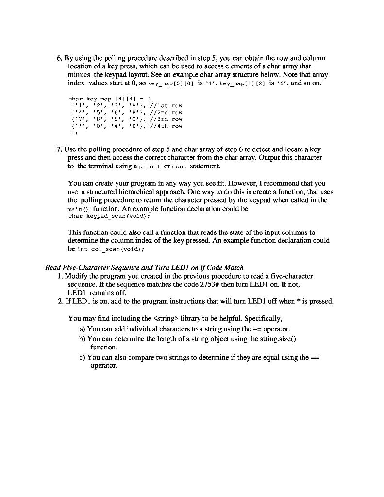  PLease help with C++ By using the polling procedure described in