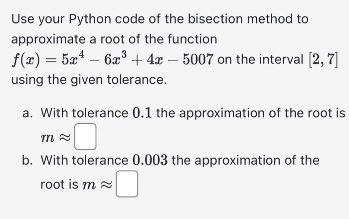  need python code use numpy module Use your Python code of