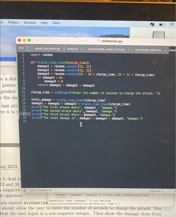 this code not working for this problem it deal es 13 and