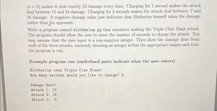 should allow the user to enter the number of seconds to charge