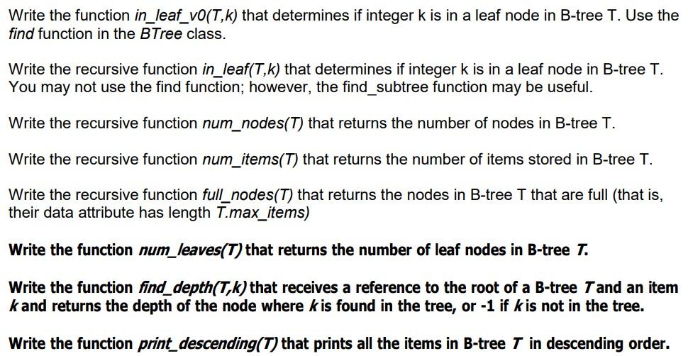  # Implementation of B-trees import matplotlib.pyplot as plt import numpy as