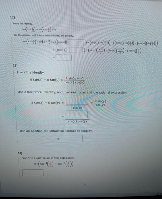 = 1 - sin(x) cos(x) sin(x) + cos(x) sin(x) + cos(x) (sin(x)