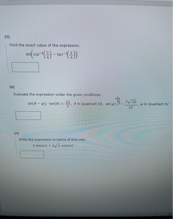 indicated trigonometric substitution in the given algebraic expression and simplify (see Example