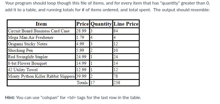 structure of the xml file is shown below: Your program should loop