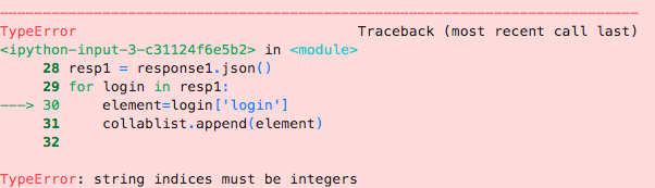 collaborators and append them using python about github api but I keep