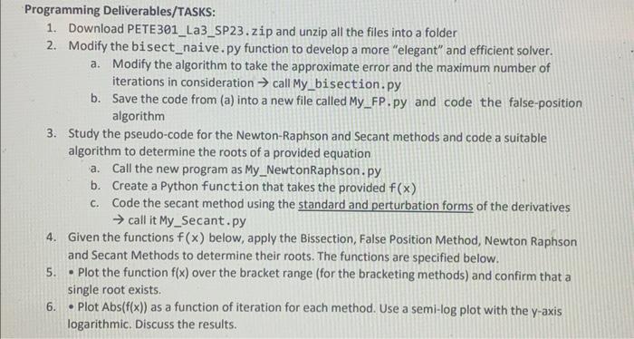 brackets and initial guesses as appropriate. a. f1(x)=exp(x)3; initial bracket [0.5,2] and