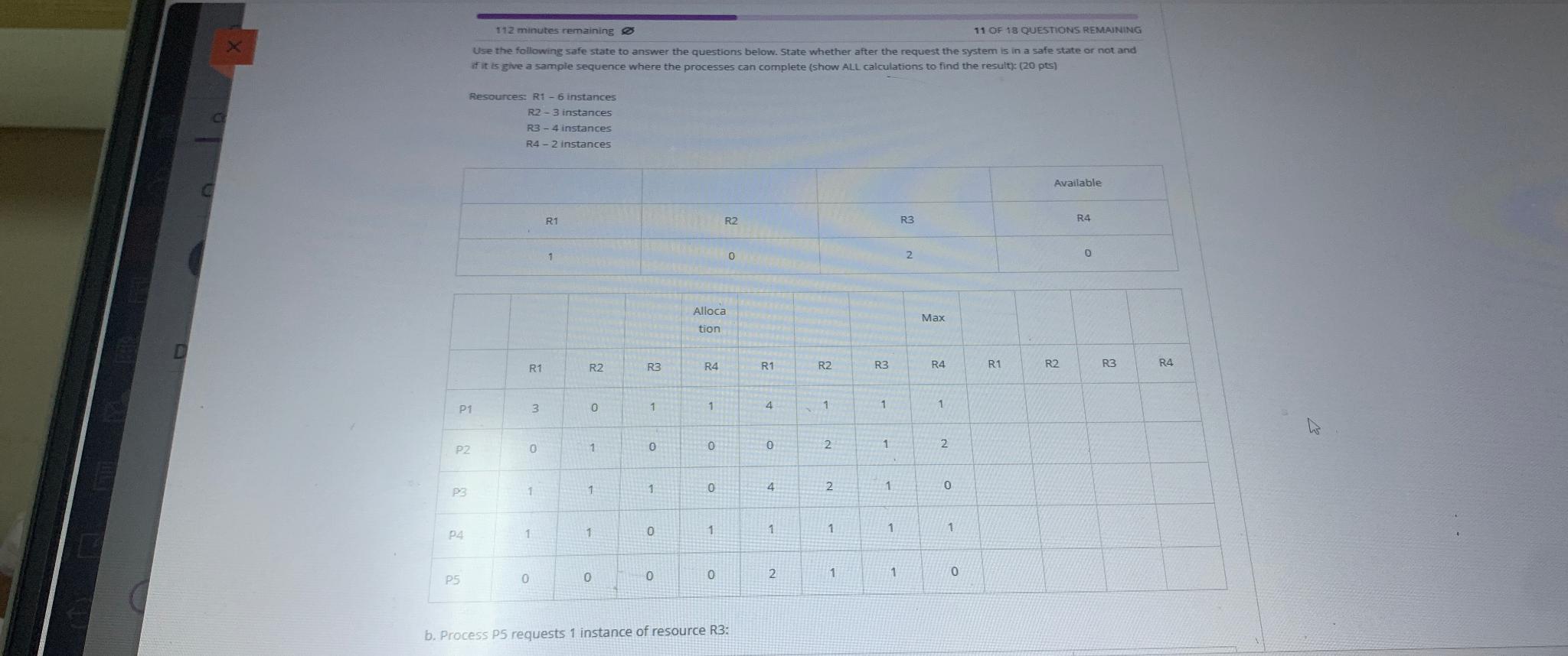  12 operating system question 