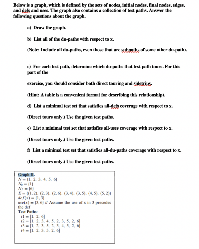  Below is a graph, which is defined by the sets of