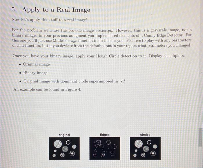in matlab code please! 5 Apply to a Real Image Now let's