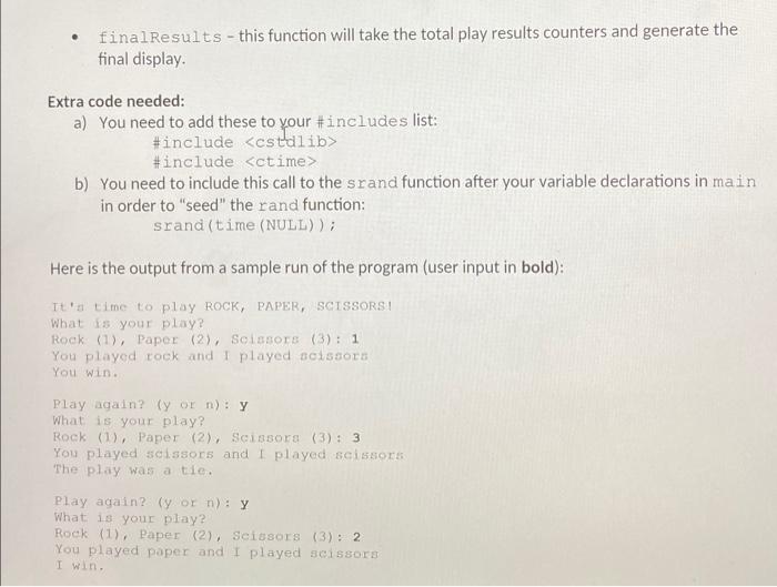 against the computer. The program should work as follows. a) The program