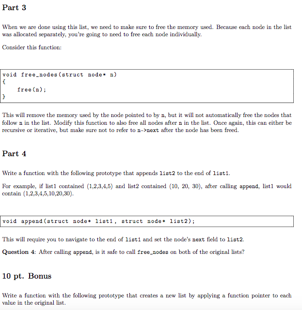 values in C. Let's start with the following structure definition struct node