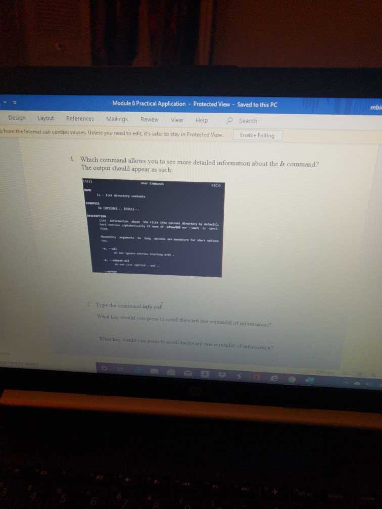  Module 6 Practical Application - Protected View - Saved to this