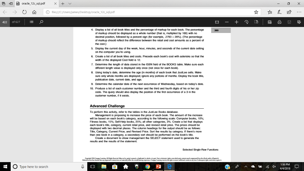 Here is the script given: Looking for the answer to the advanced