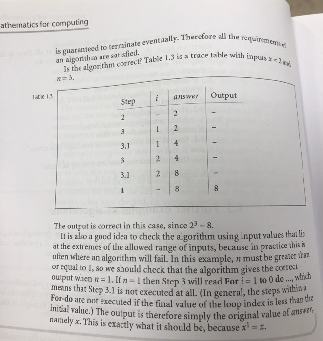 so that it gives the correct output when n=0 is input. Please