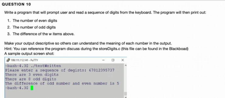 This is a simple UNIX/C (C++) programming question. Please write code as