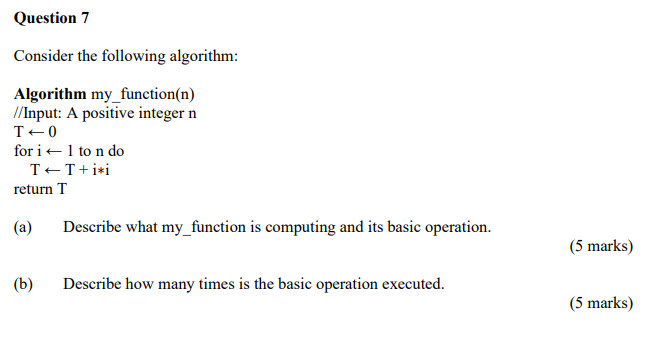 The question requires knowledge of Data Structures and Algorithms. Any code required