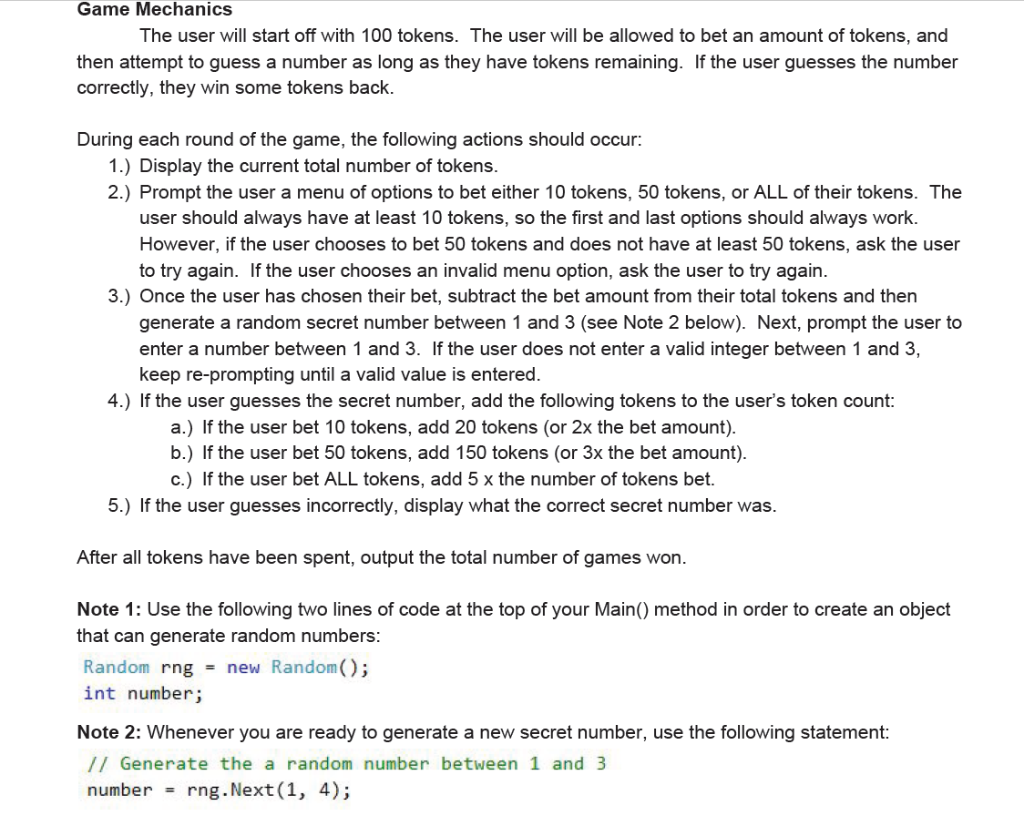 Create a new Console Application using the .NET Framework. This application will