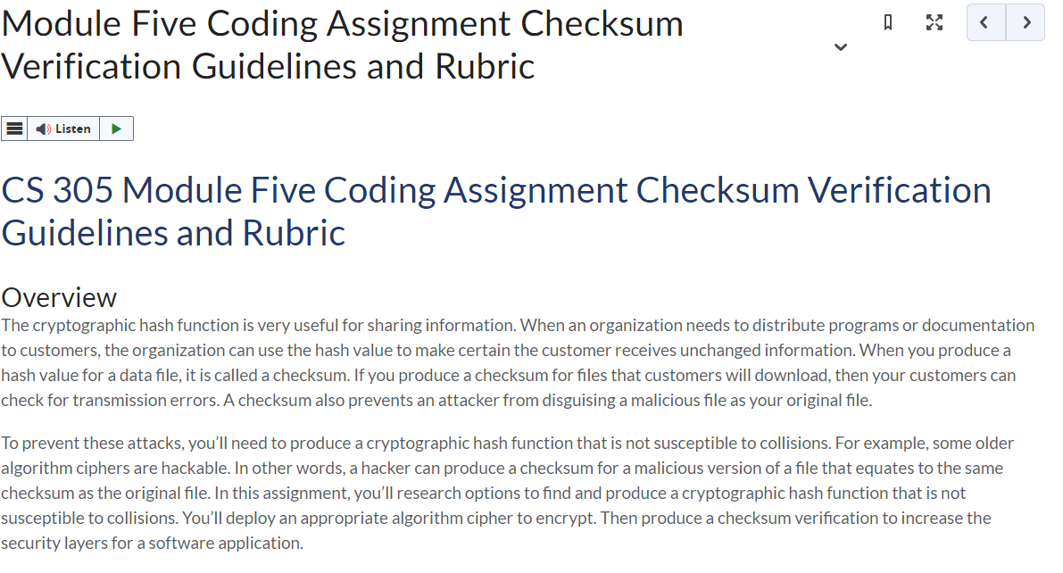  Overview The cryptographic hash function is very useful for sharing information.