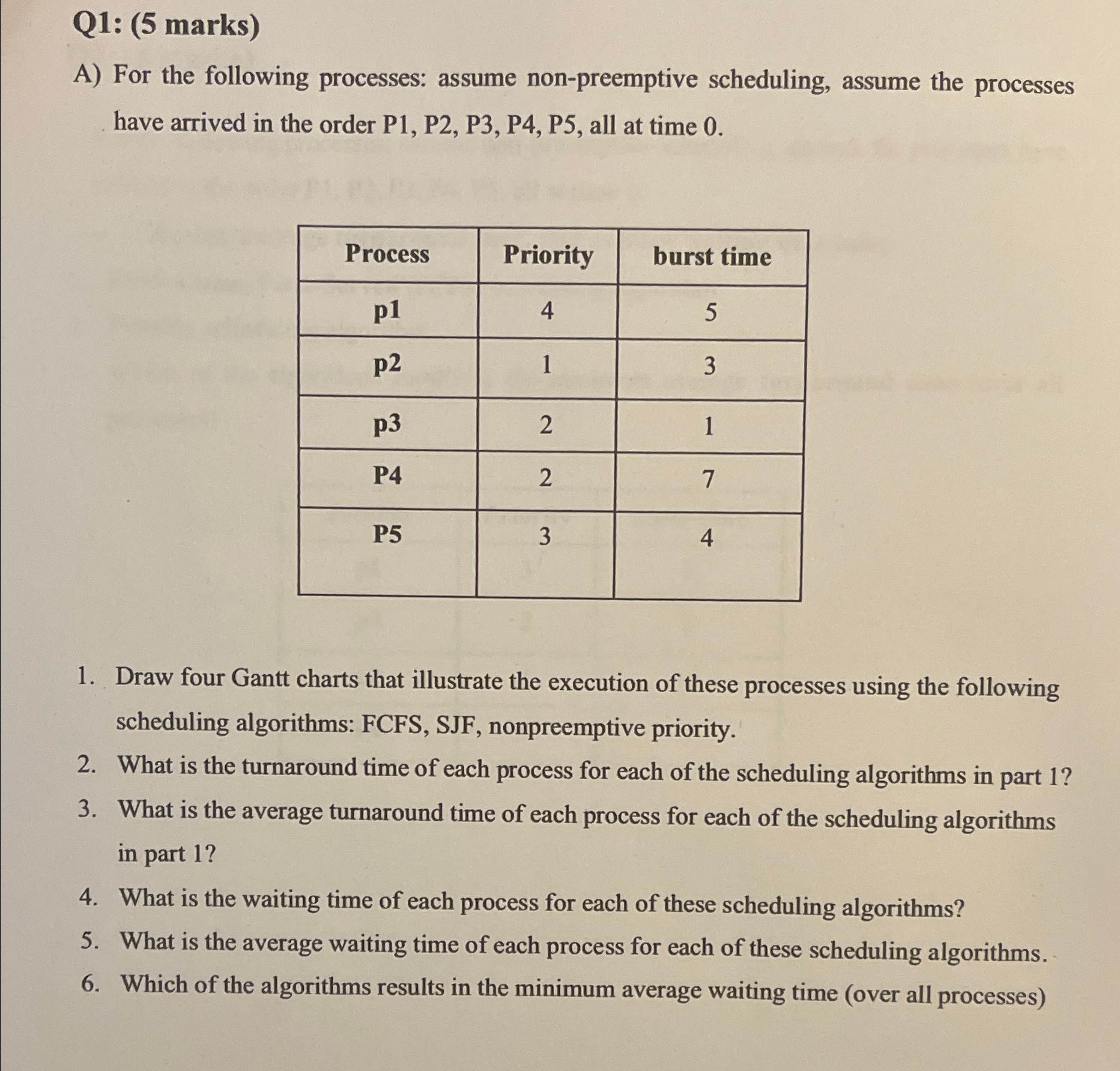  This is Introduction to Operating Systems. Please I need help ASAP.