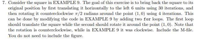 Please i need help with MATLAB code. Thank you 7. Consider