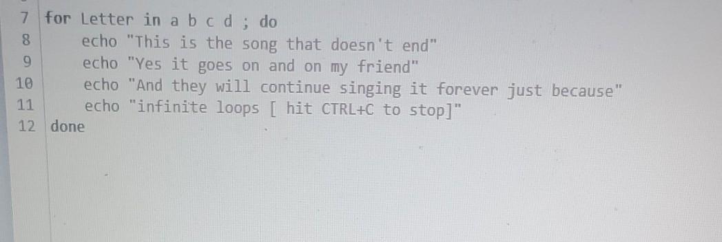  hi I need help making this an infinite loop, help with