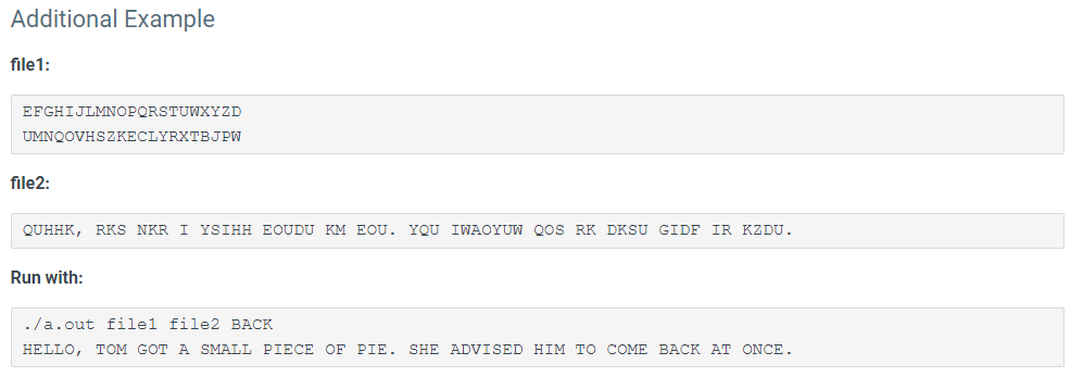 able to decode the encoded text. Write a C++ program that operates
