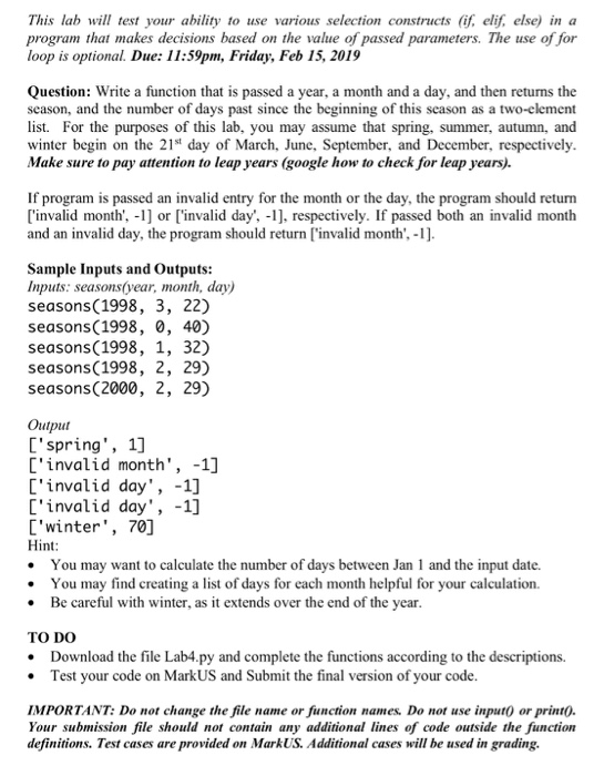  Python. This is the starter code Thank you This lab will
