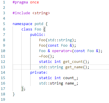 someone explain? The problem: Here is Foo.h: Here is Foo.cpp: Here is