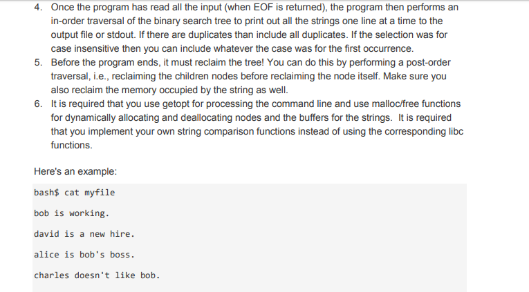 process command line arguments. 2. Perform basic file I/O. 3. Use structs,