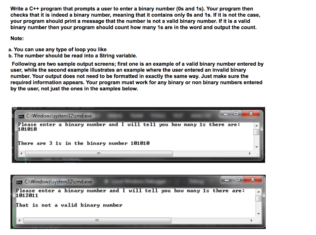  Write a C++ program that prompts a user to enter a