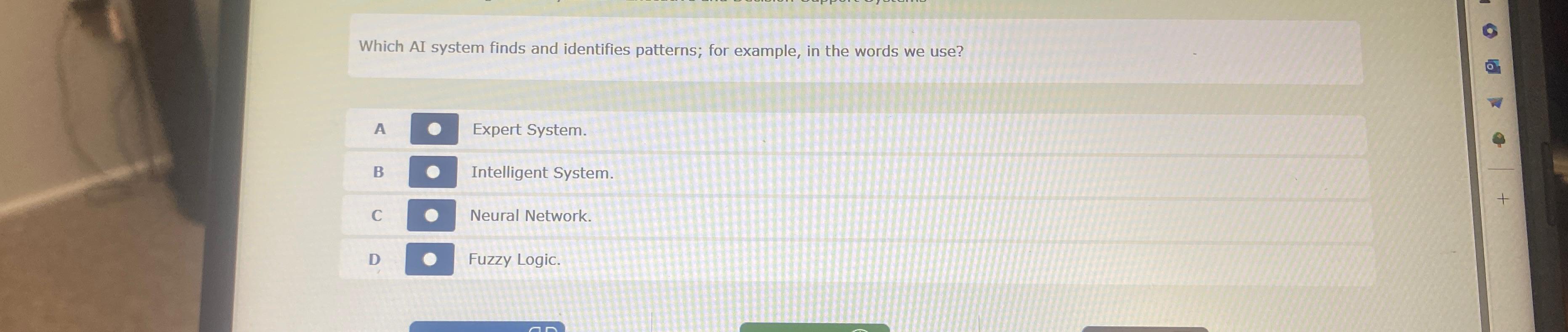  Which AI system finds and identifies patterns; for example, in the
