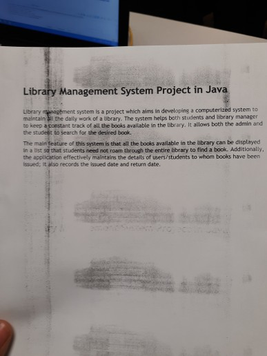  Please provide me the code for these project: Library Management System
