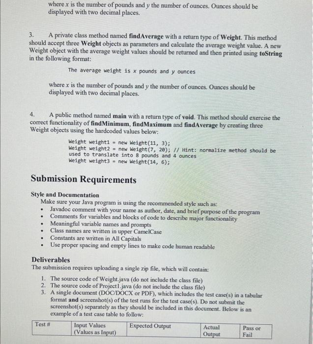 to date. Overview This assignment consists of two classes that will be