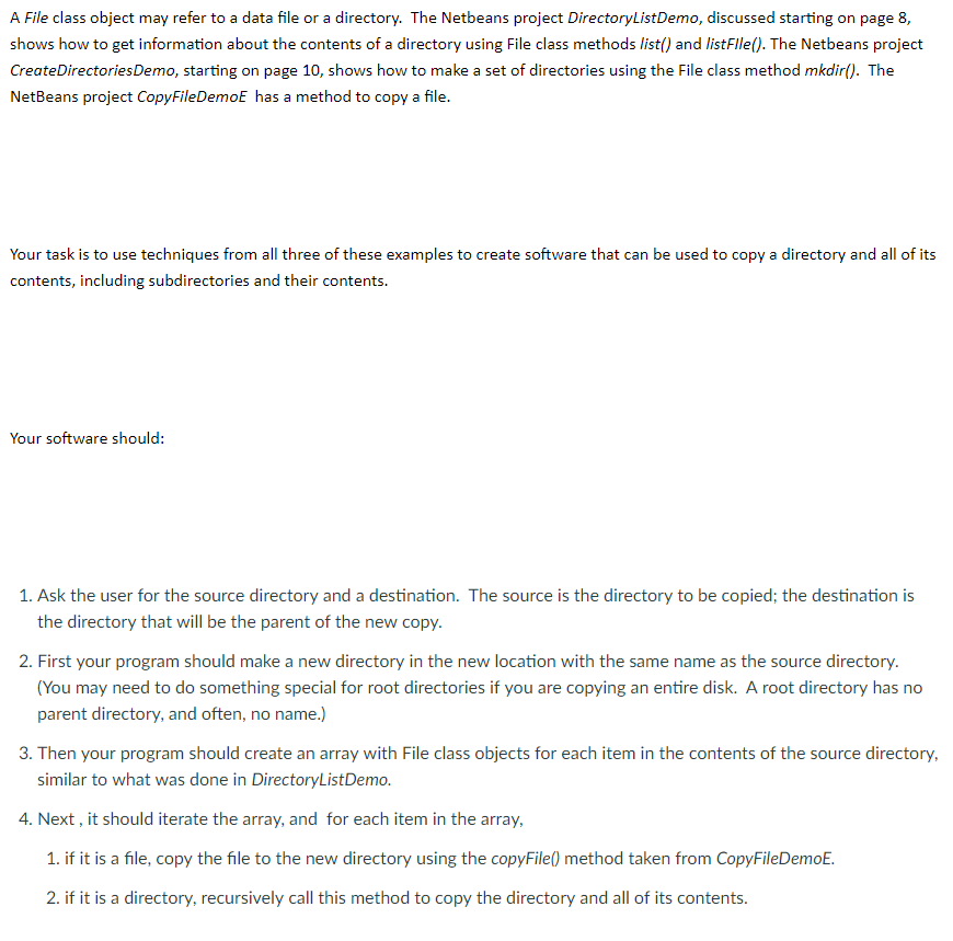  A File class object may refer to a data file or