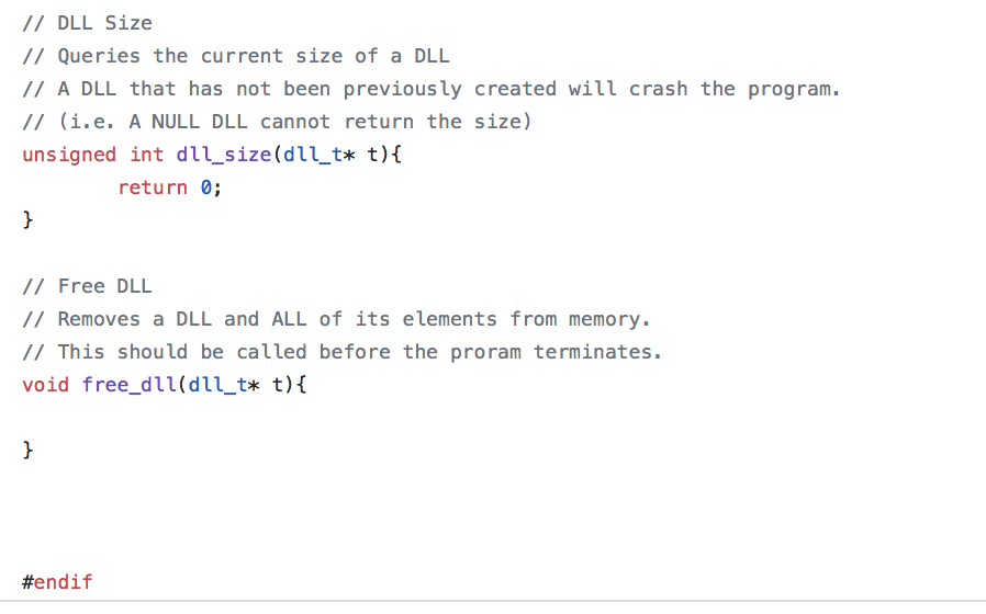 ) of these functions just provide the implementation (i.e. body of code).