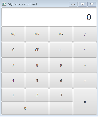Provide the MyCalculatorController.java Code based on MyCalculator.fxml code & the following information.