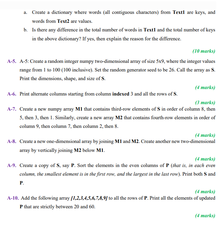 others (C&D) are for practice purposes. * Provide the output solution for
